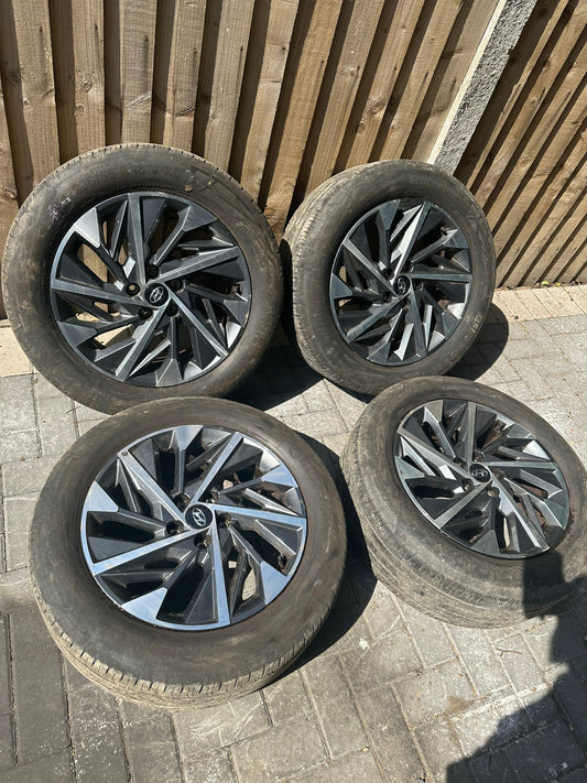 HYUNDAI TUCSON MK4 COMPLETE ALLOY WHEEL SET WITH TYRES | TYRE SIZE 235/55/18