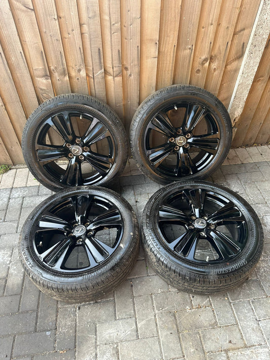 LEXUS UX250H COMPLETE ALLOY WHEEL SET WITH TYRES | TYRE SIZE 225/50/18