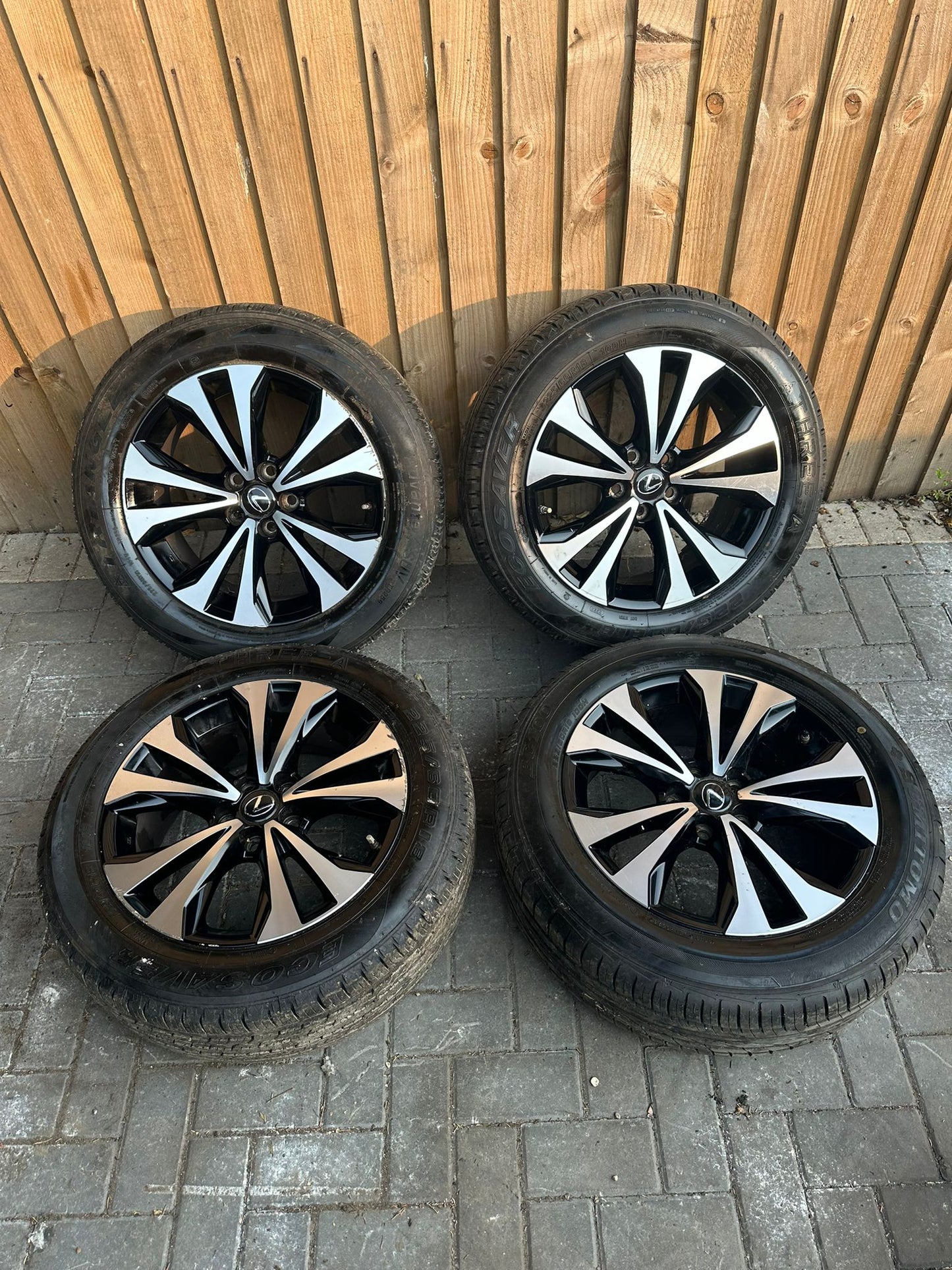 LEXUS NX300H F SPORT COMPLETE ALLOY WHEEL SET WITH TYRES | TYRE SIZE 225/60/18